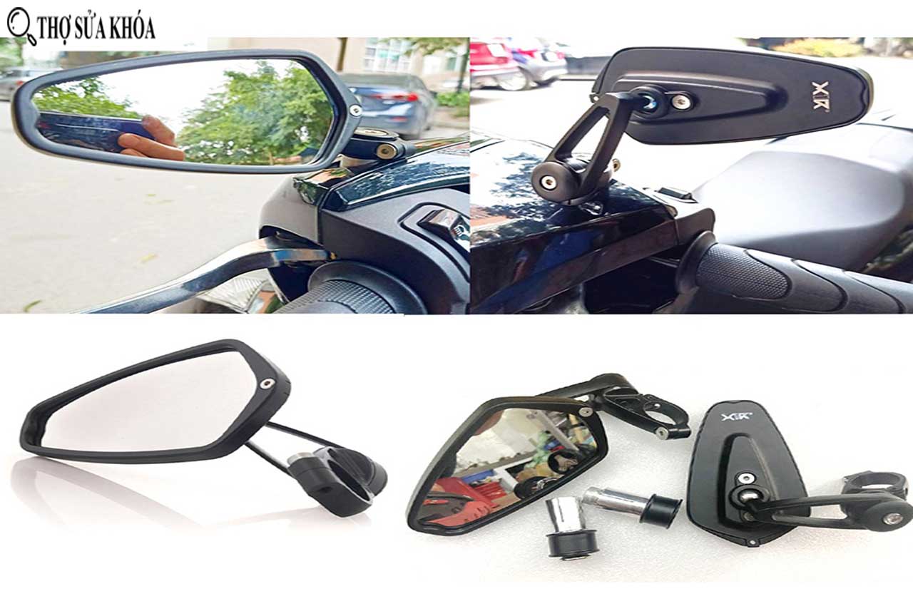 Gương xe máy kiểu CNC chân vát